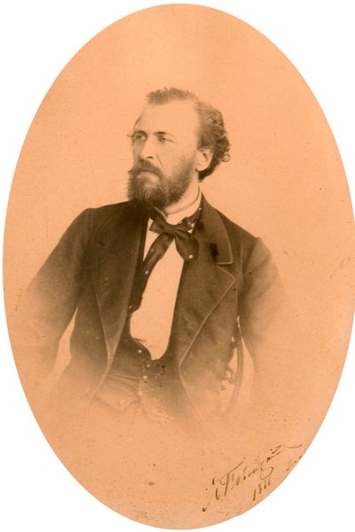 Yakov Polonsky, Rus şair, c1866 by Unbekannt