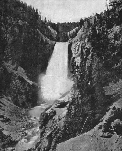Yellowstone Şelalesi, Wyoming, ABD, c1900. by Unbekannt
