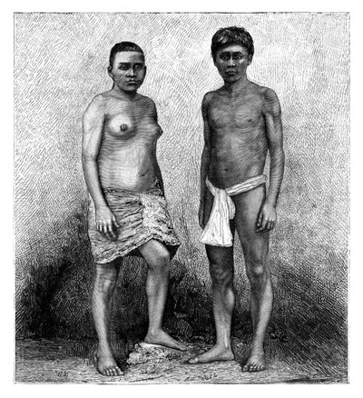 Genç Talamanca Kızılderilileri, Orta Amerika, c1890 by Unbekannt