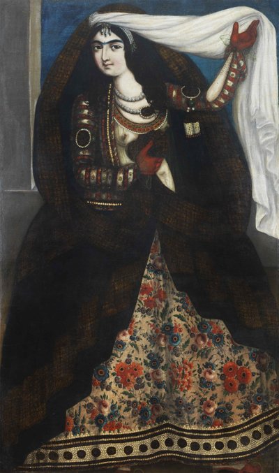 Çarşaf giyen genç kadın, yaklaşık 1844-1850. by Unbekannt