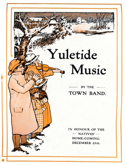 Town Band tarafından Yuletide Müzik, 1910 by Unbekannt