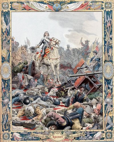 duc dEnghien, İspanyollara karşı Fransız zaferine liderlik ediyor, Otuz Yıl Savaşı, 1643 c1880 by Unbekannt