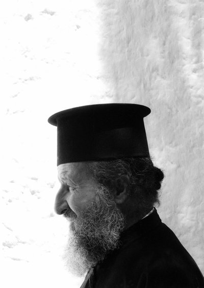 Girit Ortodoks Kilisesi rahibi (papa) Girit 1985 by Unbekannt