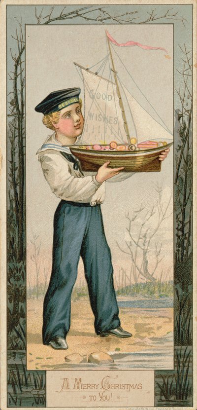 Size Mutlu Noeller, Noel kartı, 1879 by Unbekannt Unbekannt