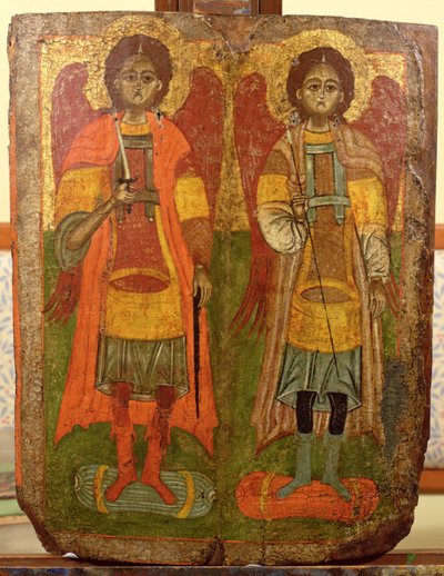 Başmelekler Mikail ve Cebrail, Bizans ikonası, erken dönem, 10-11. yüzyıl by Unbekannt Unbekannt