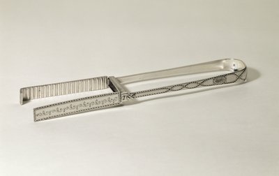 Kuşkonmaz maşası, George III, parlak kesim gravürle süslenmiş, George Smith tarafından yapılmış, c.1790 (gümüş) by Unbekannt Unbekannt