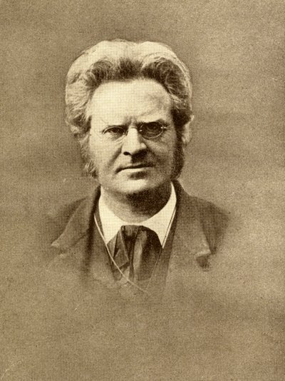 Bjornstjerne Martinius Bjornson (1832-1910) (bw fotoğraf) by Unbekannt Unbekannt