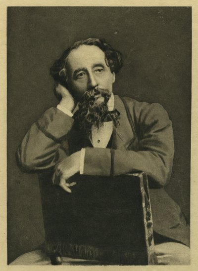 Charles Dickens, fotoğraf üstüne portre Herbert Watkins (d.1828) (mezzotint) by Unbekannt Unbekannt