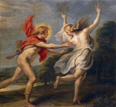 Daphne ve Apollo (petrol) by Unbekannt Unbekannt