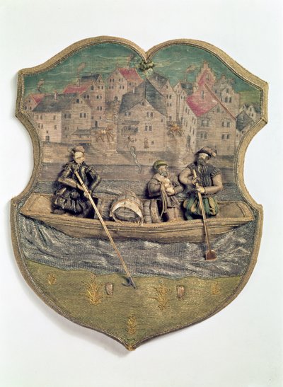 Wolf Popp, Passau, c.1574-5 tarafından yürütülen işlemeli lonca sembolü by Unbekannt Unbekannt