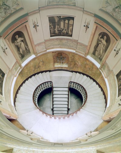 Ev Evi, 20 Portman Meydanı, Merdiven boşluğunun görünümü, yaklaşık 1776