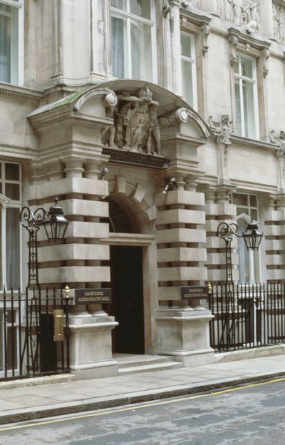 Yeminli Mali Müşavirler Enstitüsü, Moorgate Place, Londra EC2 by Unbekannt Unbekannt