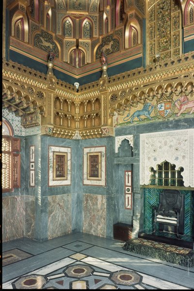 İç, Cardiff Kalesi, Galler, 1875 dolaylarında inşa edildi by Unbekannt Unbekannt