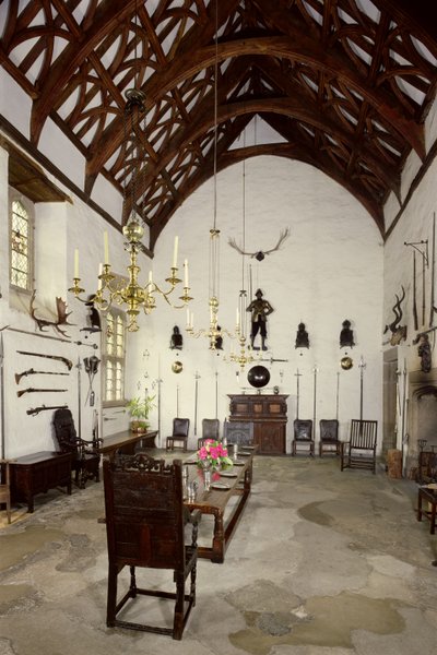 Büyük Salonun İçi, Cotehele Evi, Cornwall by Unbekannt Unbekannt