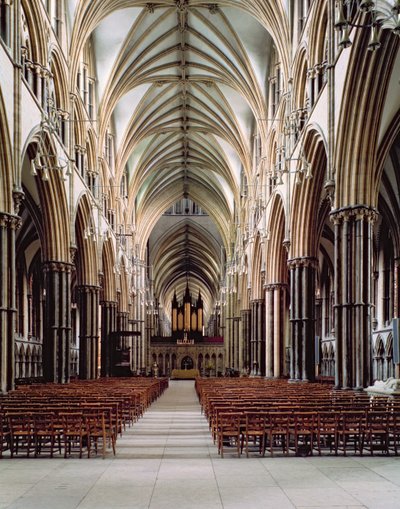 Lincoln Katedrali, 1185–1311, Neften görünüm, inşa edilmiş 1215-55, Lincolnshire, Birleşik Krallık by Unbekannt Unbekannt