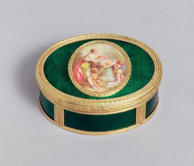 Louis XVI altın ve emaye enfiye kutusu, Pierre-Francois Drais, Paris, 1774 by Unbekannt Unbekannt