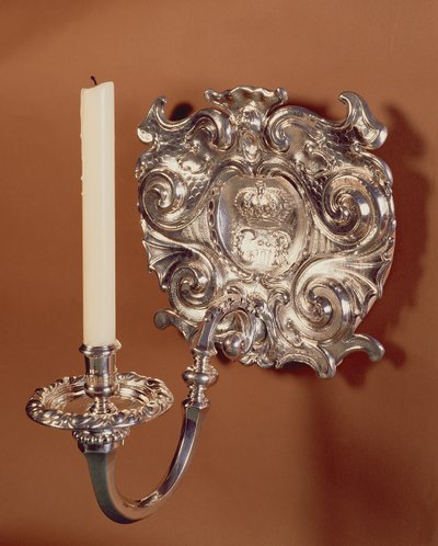 Anglo-Hollanda Restorasyon dönemi tarzında aplik, tek ışık. 1668-90 by Unbekannt Unbekannt