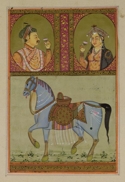 Şah Cihan (1592-1666) ve Muntaz Mahal, eşi (ö.1629), Babür by Unbekannt Unbekannt