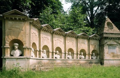 Stowe, William Kent (1684-1748), British Worthies Tapınağı, c.1735, Buckinghamshire, Birleşik Krallık by Unbekannt Unbekannt