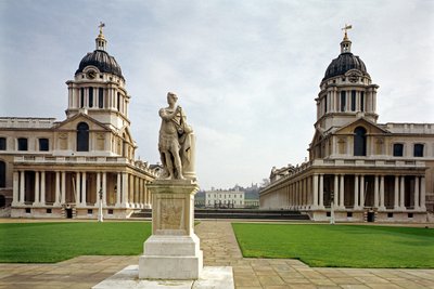 Sir Christopher Wren (1632-1723) Greenwich, Londra, İngiltere tarafından inşa edilen Eski Kraliyet Deniz Koleji by Unbekannt Unbekannt