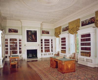 Adam masalı kütüphane, c.1775, neo-klasik tarzda by Unbekannt Unbekannt