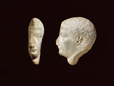 Bir Rölyef Boss Profili İmparator Tiberius