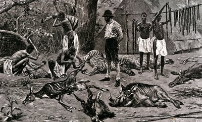 Harika bir av günü! 1900 (gravür) by Unbekannter Künstler