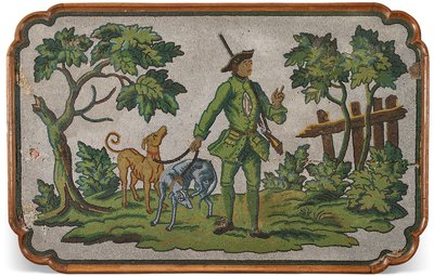 Bir Alman meşesi ve boncuk işi ara sıra masanın üstü, c. 1740 by Unbekannter Künstler