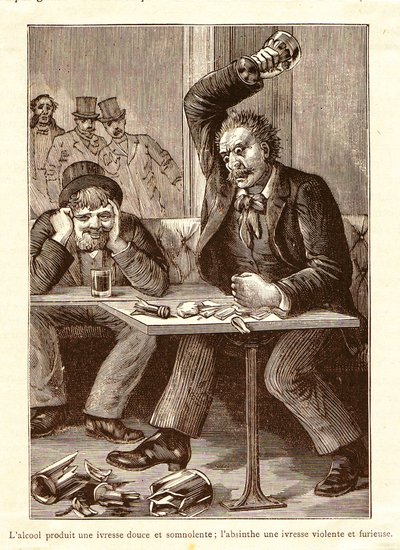 Absinthe, Alkole Karşı, 1900 dolayları by Unbekannt