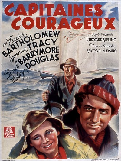 VictorFleming tarafından Freddie Bartholomew (çocuk) Spencer Tracy ve Lionel Douglas 1937 (Rudyard Kipling