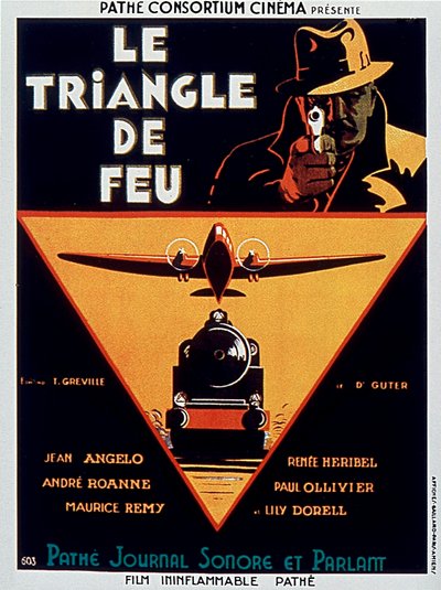Edmond Greville tarafından Jean Angelo 1932 ile Ateş Üçgeni filminin afişi by Unbekannt