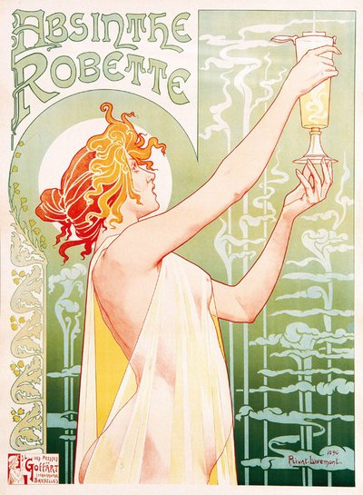 Absinthe Robette için reklam afişi by Unbekannter Künstler