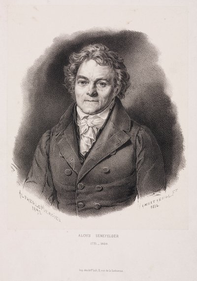 Alois Senefelder, Alman litografi mucidi, 19. yüzyılın başlarında by Unbekannt