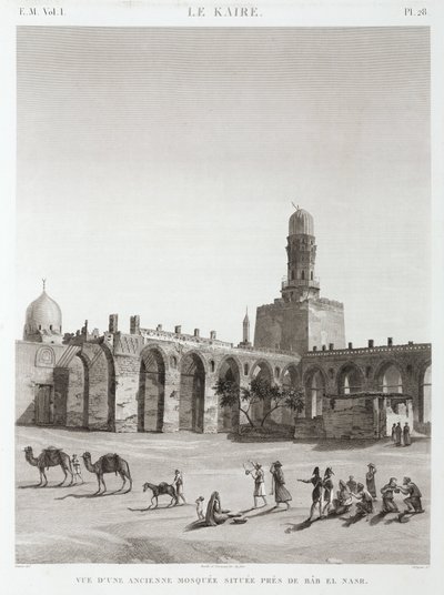 Bab el-Nasr yakınlarındaki eski bir cami, Kahire, Mısır, c 1798 by Unbekannt