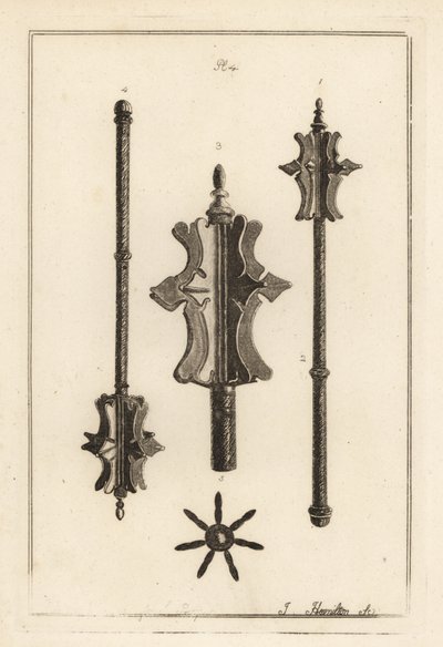 Gustavus Brander koleksiyonundaki antik demir topuz by Unbekannt