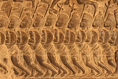 Angkor Vat. Kurukshetra Savaşı Siem Reap Kamboçya