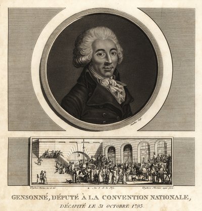 Armand Gensonne (1758-1793), Fransız politikacı ve Sözleşmenin Milletvekili by Unbekannt