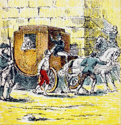 Louis XVI ve kaçan ailesinin 21 Haziran 1791