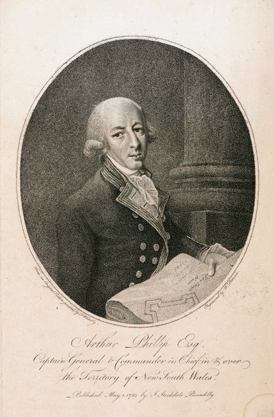 Arthur Phillip, İngiliz deniz komutanı, c 1789 by Unbekannt