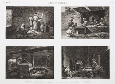Fırın ve Şekerleme Fırıncılar ve tatlıcılar, Mısır, c 1798 by Unbekannt