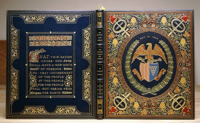 "Gettysburg Konuşması ve İkinci Açılış Konuşması, 1928" kitabının ciltlenmesi by Unbekannt