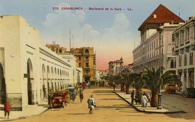 Boulevard de la Gare, Kazablanka, Fas by Unbekannter Künstler