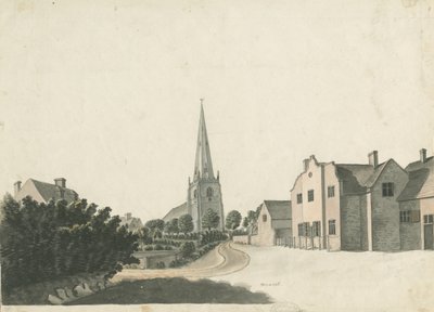 Brewood Gramer Okulu: renkli kalem çizimi, nd [?19th Century] by Unbekannt