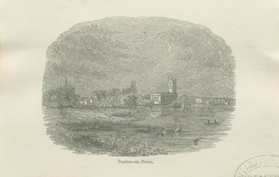 Burton-upon-Trent - Eski Kilise: vinyetli gravür ve [?19. yüzyıl] by Unbekannt