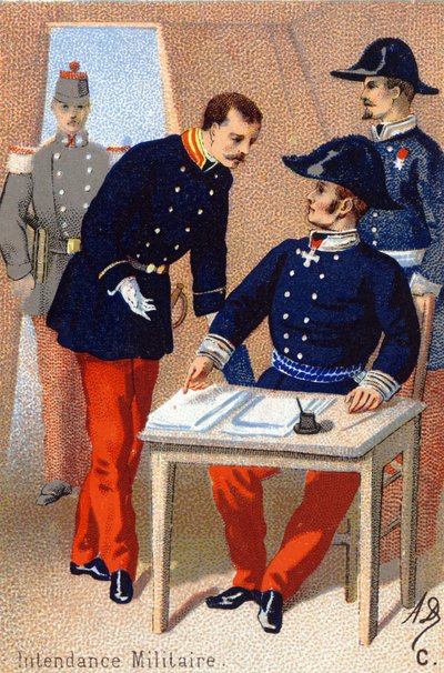 C: Askeri yönetim. "Askeri Alfabe" gravürü. Illustrator