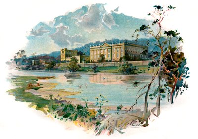 Derwent'ten Chatsworth by Unbekannter Künstler