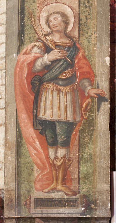 Kilise Aziz Lawrence. İç mekan. Apsis. Detay. Duvar boyamaları. Barok. by Unbekannt