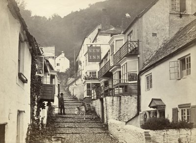 Clovelly, Torridge, Devon, BK (s/b fotoğraf) by Unbekannter Künstler