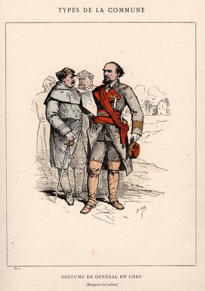 Commune de Paris: “” Les Communeux'da COSTITUTE DE GENERAL EN CHEF kostümü by Unbekannt