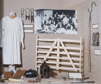 Önlük dahil Cotswold yün endüstrisi sergisi, 19. yüzyıl ortası (fotoğraf) by Unbekannt